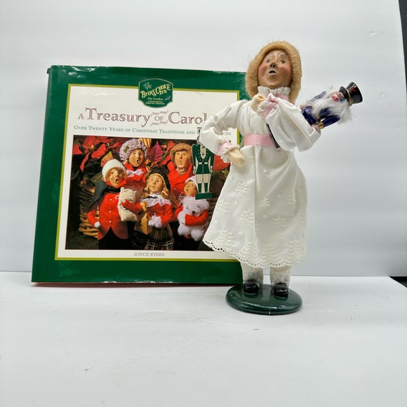 Byers’ Choice Other - Byers’ Choice Retired Caroler Marie & Book Treasury of Carolers.